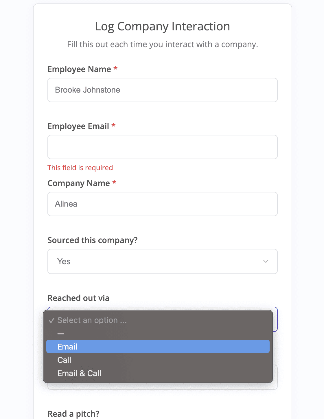 Deal Sourcing Monthly Report