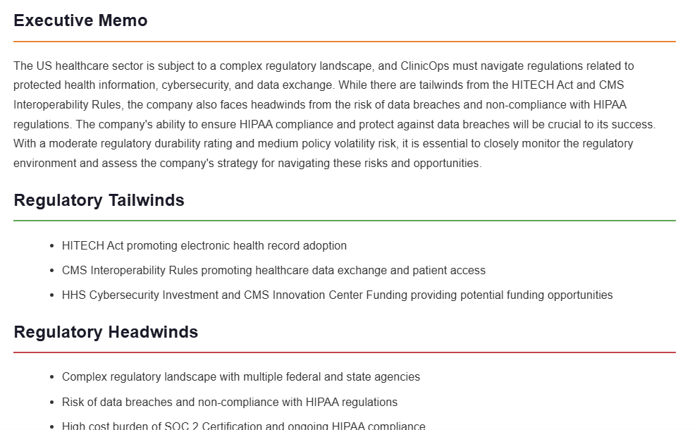 Regulatory & Policy Exposure Intelligence Engine